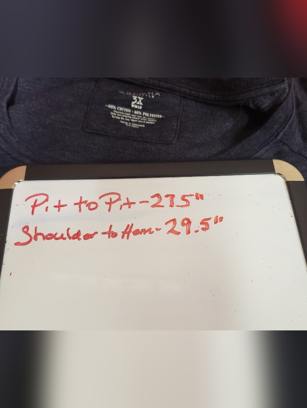 Womens Sonoma Good For Life Heathered Gray Top 3X - Picture 6 of 7
